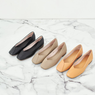 KIAH 80708 | YUKATA รองเท้าแฟลต หนังวัวนุ่ม ดีไซน์มินิมอลสไต…