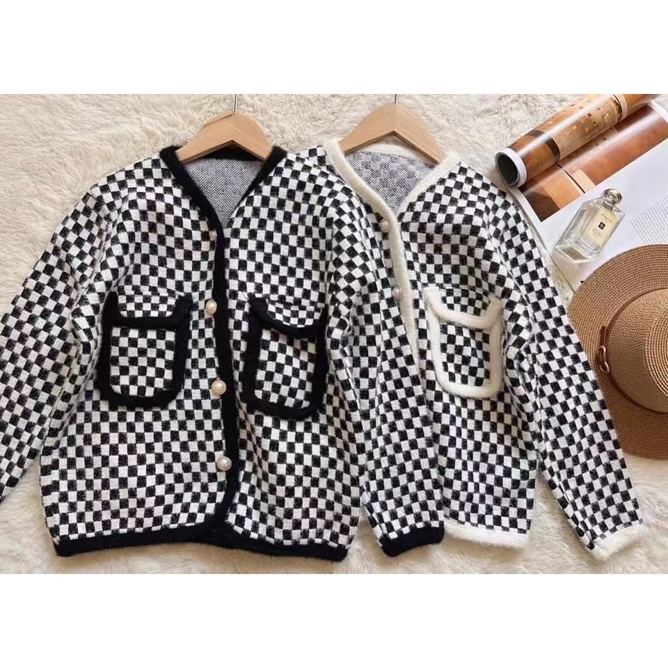 พร้อมส่งจากไทย เสื้อโค้ตสไตล์ฮาวด์สทูธตัวเล็กกลิ่นหอมผ้าดี
