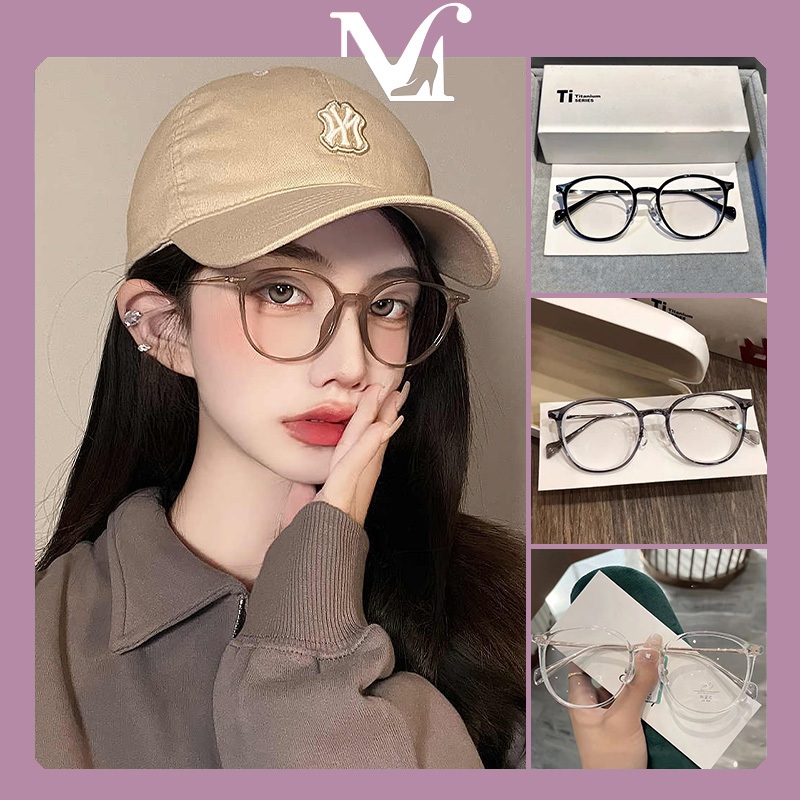 แว่นสายตาสั้นกรอบใหญ่มีสไตล์ สไตล์เรียบง่าย ทรงฮิต แว่นตาแฟชั่น คุณภาพสูง หรูหราระดับไฮเอนด์และเบา มีหลายสีให้เลือก