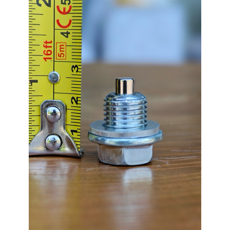 น็อตถ่ายน้ำมันเครื่อง แม่เหล็กแรงสูงขนาด M14x1.5MM For Honda Accord Civic CR-V Ford Mazda