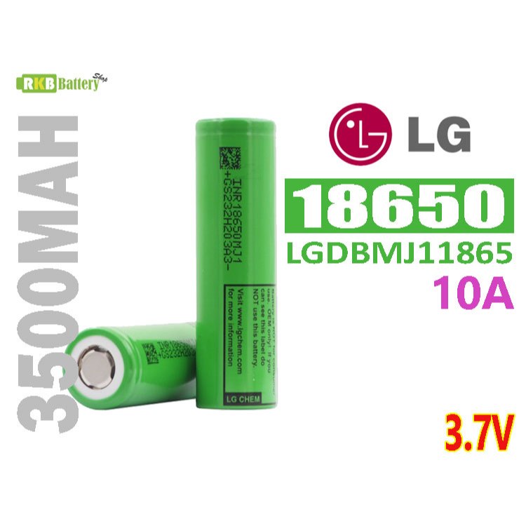 [พร้อมส่ง] LGDBMJ11865 LG 3500mAh 3.7v Genuine Rechargeable Li-ion Battery ถ่านชาร์จ แบตเตอรี่ลิเธียมของแท้