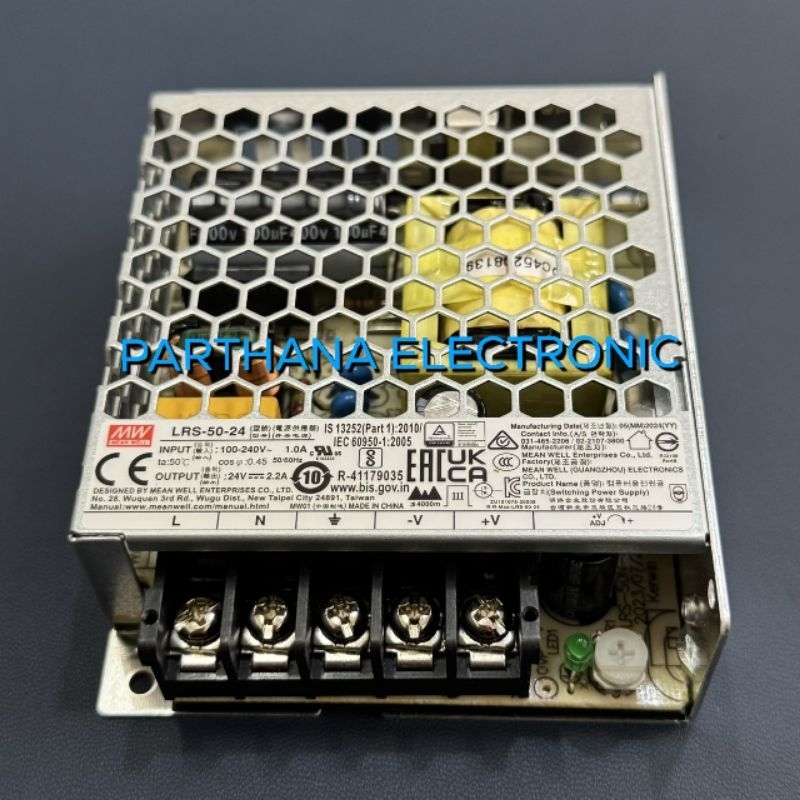 LRS-50-24 24V 2.2A POWER SUPPLY