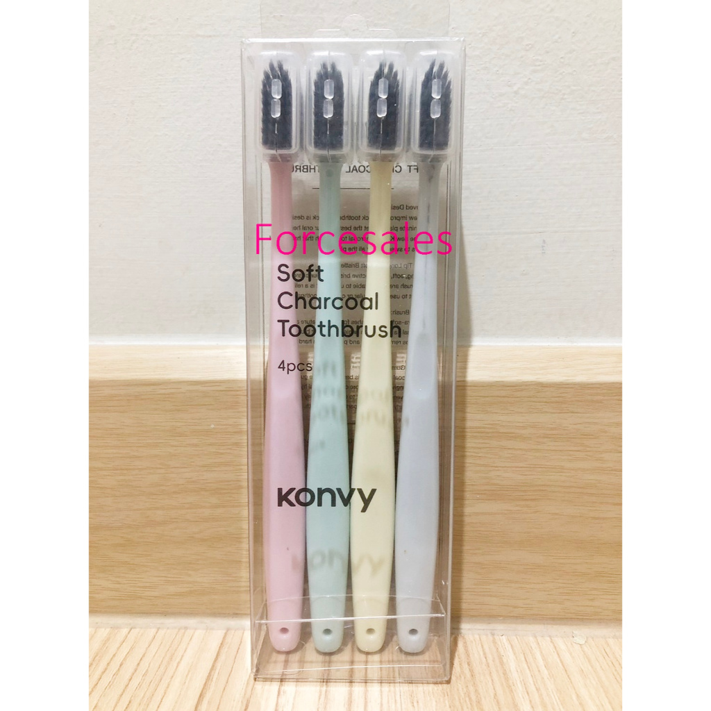 Konvy แปรงสีฟัน ขนแปรงนุ่ม 4ชิ้น
