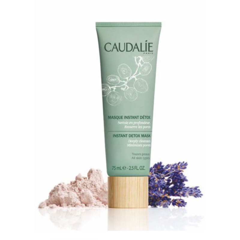 🍀 CAUDALIE INSTANT DETOX MASK 🍀มาร์คหน้าดินโคลนเขียวโคลนชมพู