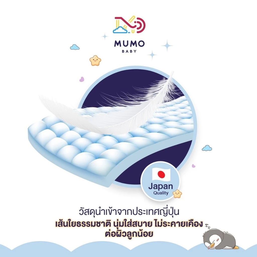 Mumo Baby Day&Night Pants ไซส์S-3XL กางเกงผ้าอ้อมเด็ก มูโมะเบบี้ แพมเพิสเด็ก (2แพ็คสุดคุ้ม) thumbnail 5