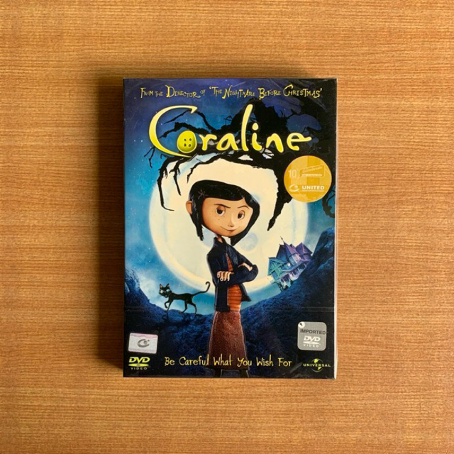 DVD : Coraline (2009) คอรอลไลน์กับโลกมิติพิศวง [มือ 2 ปกสวม] Neil Gaiman / ดีวีดี หนัง แผ่นแท้ ตรงปก