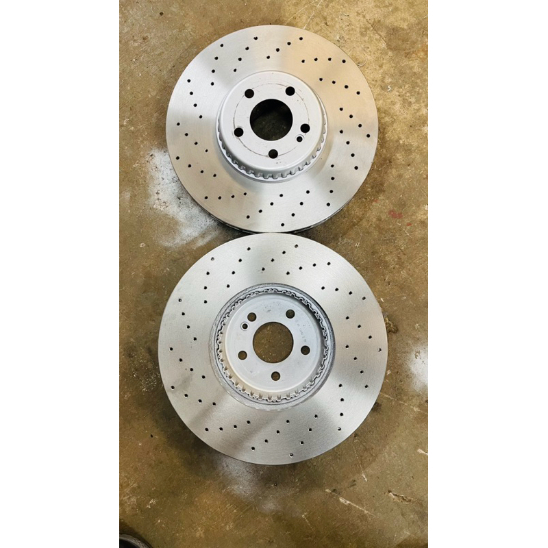 จานเบรค brembo 358x34x80mm ลายเจาะรู ฮับกลางเป็นอะรูมีเนียม