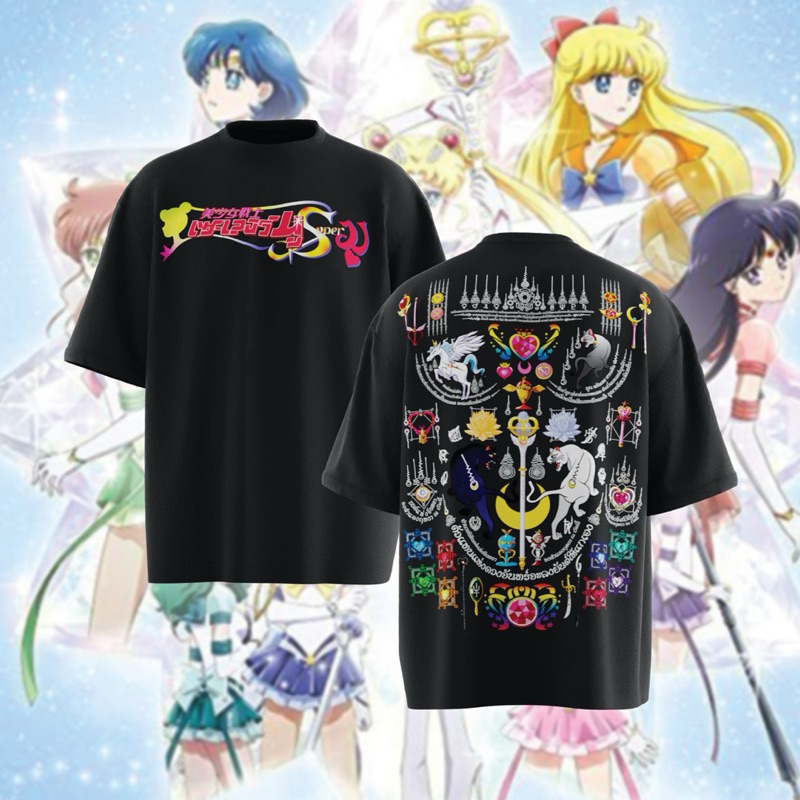 เสื้อยืดเซเลอร์มูซุปเปอร์มู สักกลางหลังแบบเบิ้มๆ เพราะตัวแทนแห่งดวงจันทร์จะลงยันต์ให้แกเอง
