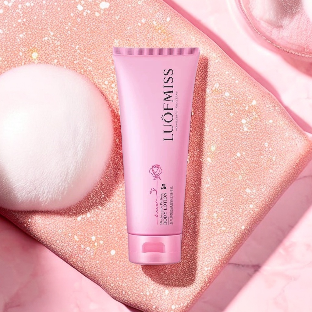 โลชั่นน้ำหอม Luofmiss body lotion โลชั่นบำรุงผิว หอมกลิ่นดอกไม้ หอมติดผิว ช่วยให้ผิวเนียนนุ่มชุ่มชื้น กระจ่างใส 100มล