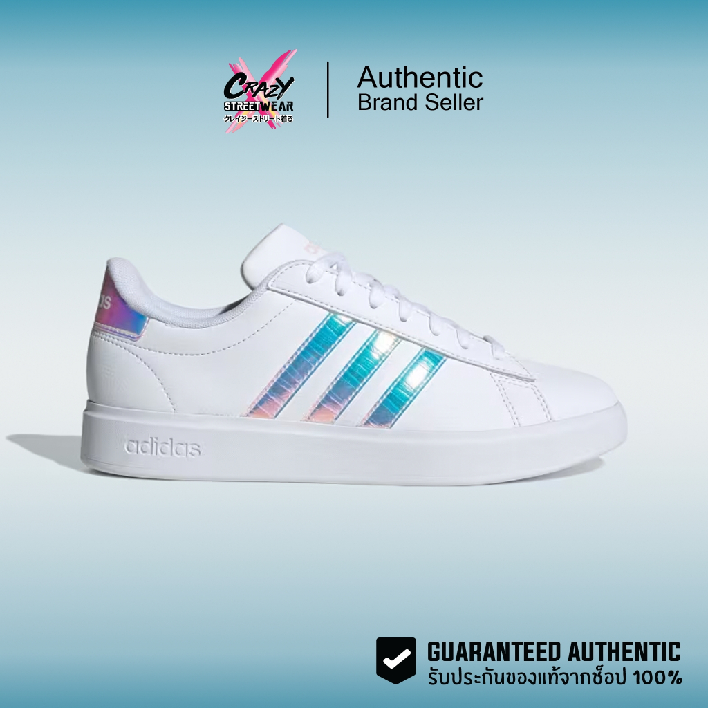 Adidas Grand Court 2.0 ของแท้ 100% - ID2989 สินค้าลิขสิทธิ์แท้ Adidas รองเท้าผู้หญิง รองเท้าลำลอง