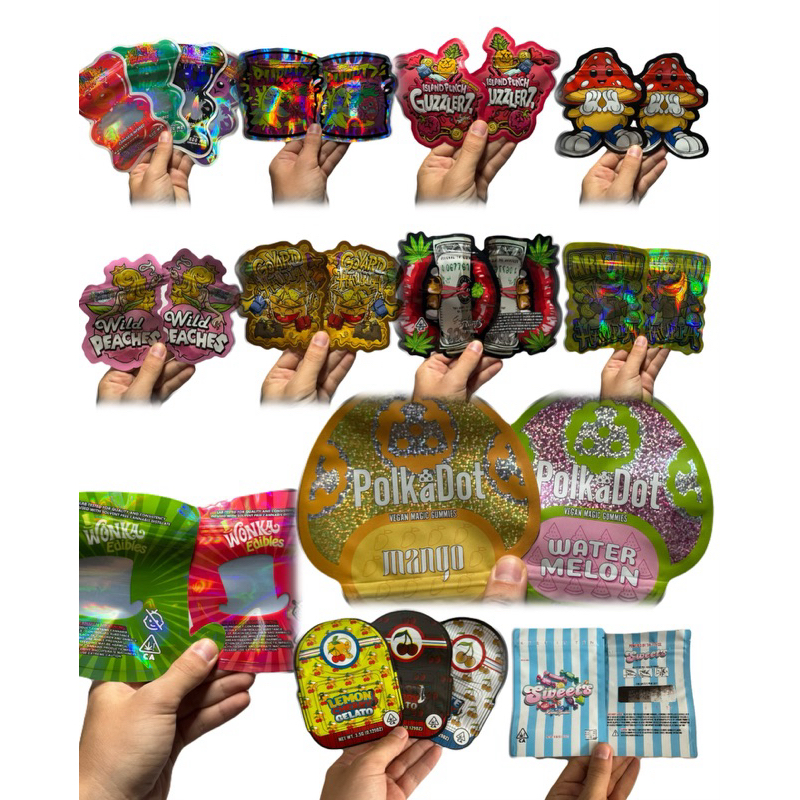 Limited Edition Packaging Zip Bags🔥☘️ High Quality Designed Mylar Zip Bags 1gr/3gr Smell Proof✅