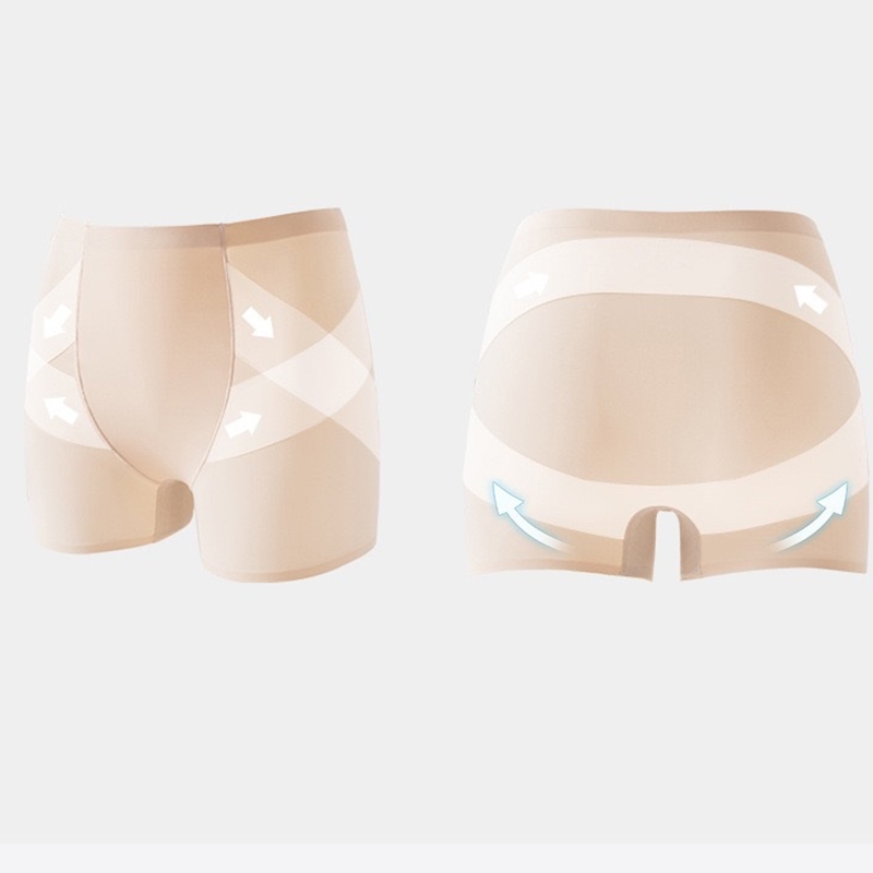 FUP900-กางเกงซับในไร้ขอบ ผู้หญิง กระชับสัดส่วน กางเกงใน ยกก้น เก็บพุง กันโป๊ เป็นทรงสวย ใส่ออกกำลังกายได้ - รูปที่ 4