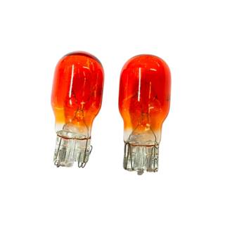 2ชิ้น หลอดไฟเลี้ยว รถมอเตอร์ไซด์  T13 12v 10w  สีส้ม