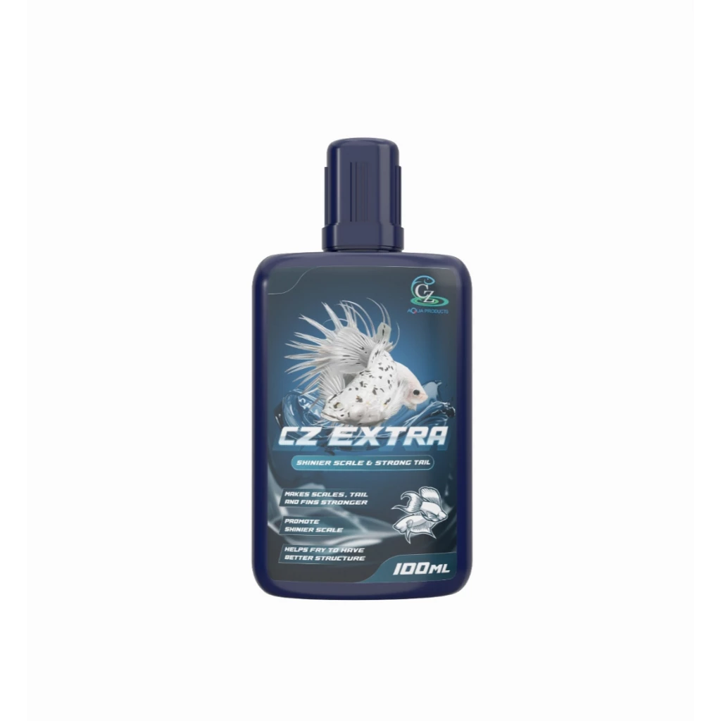CZ "Extra" วิตามินผสมแร่ธาตุชนิดน้ำ สำหรับเกล็ดหนาเงางามและครีบแข็งแรง สำหรับปลาสวยงาม ปลาบอลลูน ปลากัด