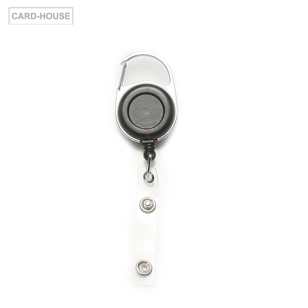 คาราไบเนอร์ โยโย่ พวงกุญแจ แบบดึงเก็บได้  Badge Holder Reel Clip (แบบกลม)
