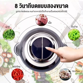 ใช้10ปีก็ยังไม่พัง เครื่องปั่นหมู เครื่องปั่นพริก ความจุ2ลิตร4ใบมีด ทำสะอาดง่าย เครื่องบดเนื้อไฟฟ้า เครื่องผสมอาหาร