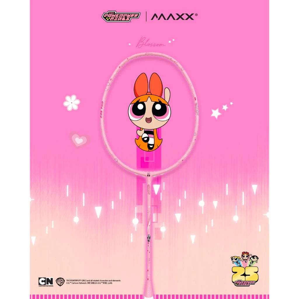 MAXX X POWERPUFF GIRLS Racket (6U/G6) ไม้แบดมินตัน (สินค้าลิขสิทธิ์แท้ 100%)