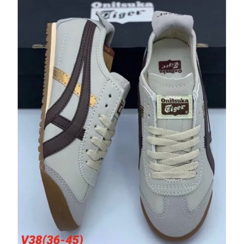รองเท้าผ้าใบหนัง🐯🐯รองเท้าลำลองเบาใส่สบาย ไซส์36___45