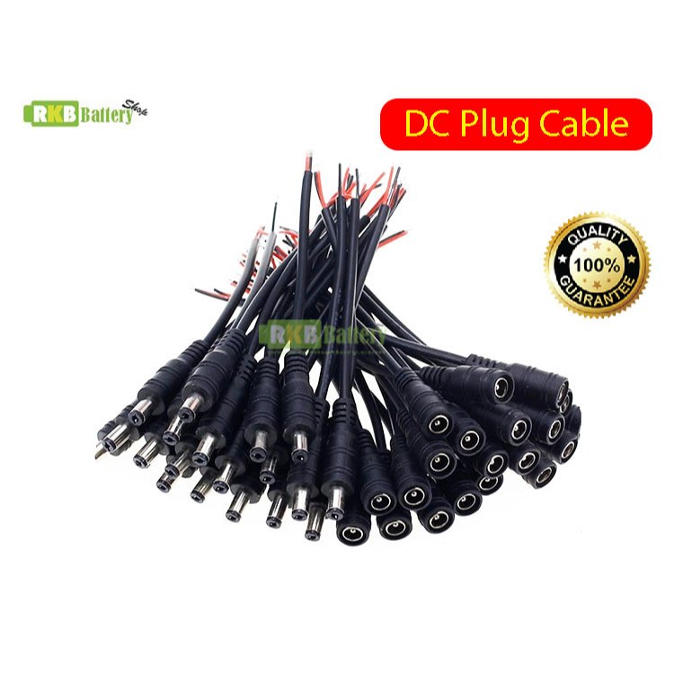 [พร้อมส่ง] DC Power Cord Plug Jack Cable dc5521 dc5525  ปลั๊กเชื่อมต่อสายไฟ DC ตัวผู้ ตัวเมีย สําหรับสายไฟ LED / Adapter
