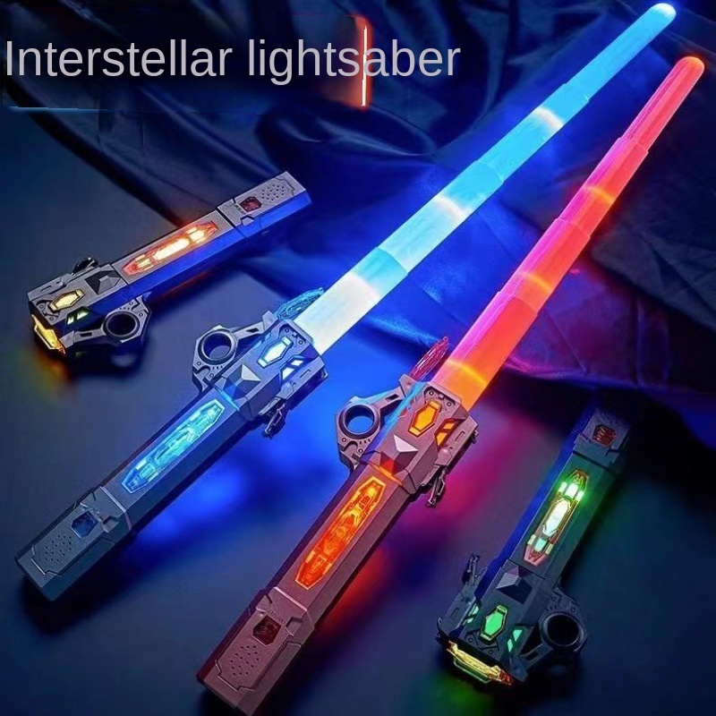 Star Wars Lightsaber เสียง Flash Stick เลเซอร์ดาบคู่ของเล่นกระพริบ Props ของขวัญเสียง