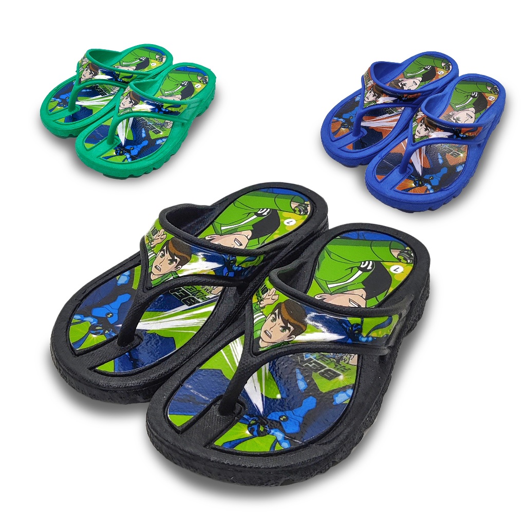 รองเท้าเด็กเบนเทน พื้นยางกันน้ำทนทานยางนิ่ม แบบหนีบ รุ่น BT717