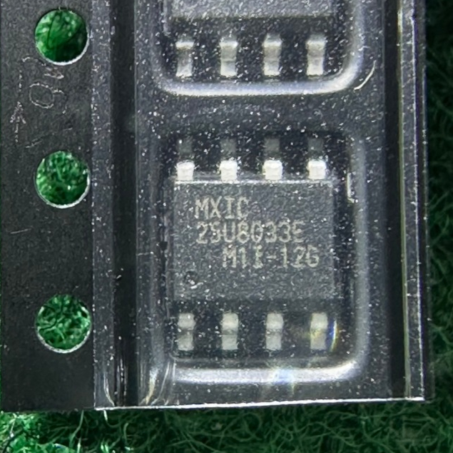 BIOS MX25U8033EM1I-12G , MX25U6435FM2I-10G , MXIC MX 25U8033 25U64 จำนวน 1 ตัว