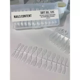 PVC เจลลี่เนื้อ soft gel Nails content ปริมาณ 504 ชิ้น เกรดดีที่สุด เนื้อบางเนียน ไม่ต้องตะไบโคน (ตะไบมาแล้ว) เหนียวเนี