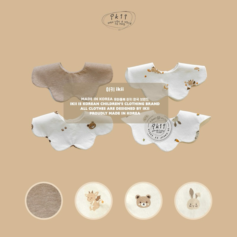 [Ikii] Baby Organic Flower Bib