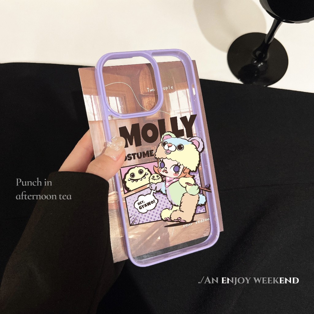 จัดส่ง24ชม for iPhone 16 15 14 13 12 11 Pro max case เคสไอโฟน16/15/14 Plus แฟชั่น การ์ตูน POP-MART Molly น่ารัก Case