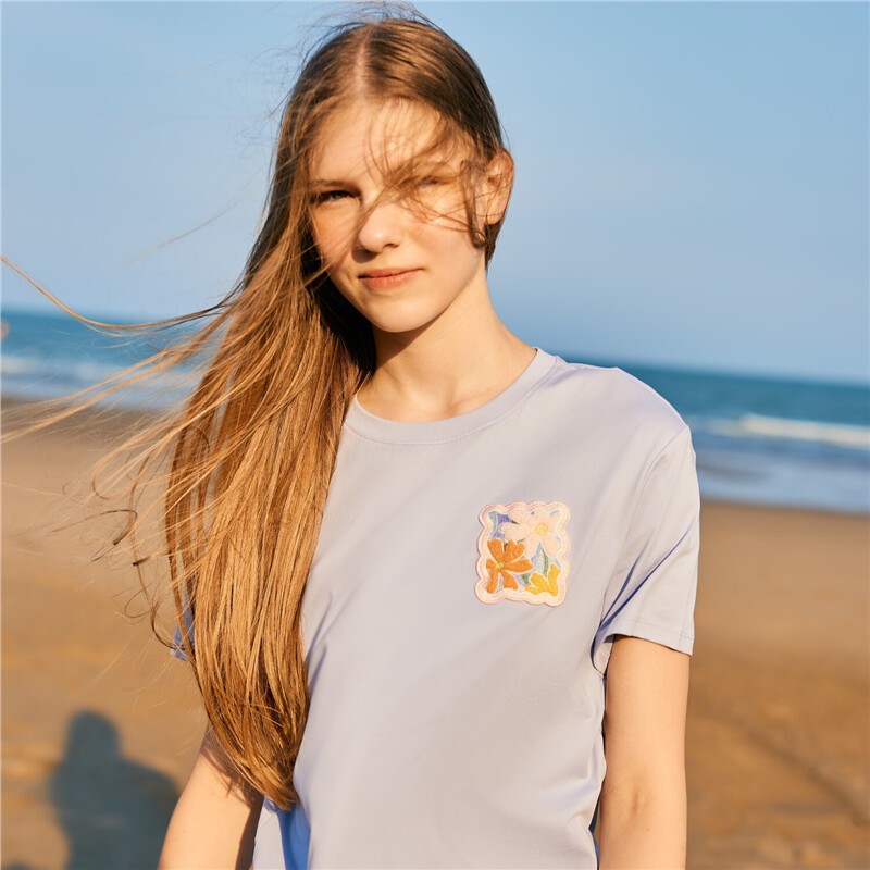 GIORDANO เสื้อยืดผู้หญิง Women's Danish Pastel 05394210