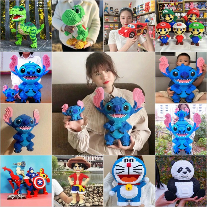 💙จัดส่งจากกรุงเทพ💙ตัวต่อตัวละครโดราเอมอน ตกแต่งตัวละคร ของเล่นเด็ก