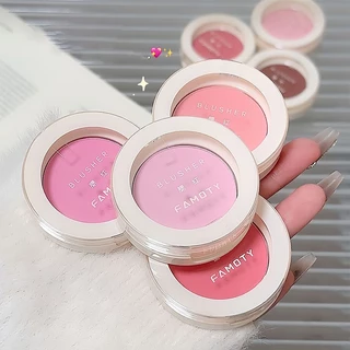 FAMOTY บลัชออน เนื้อฝุ่น Blush โทนสีชมพู สีสวย บรัชออน ปัดแก้ม เนื้อดี ติทนนาน กันน้ำ