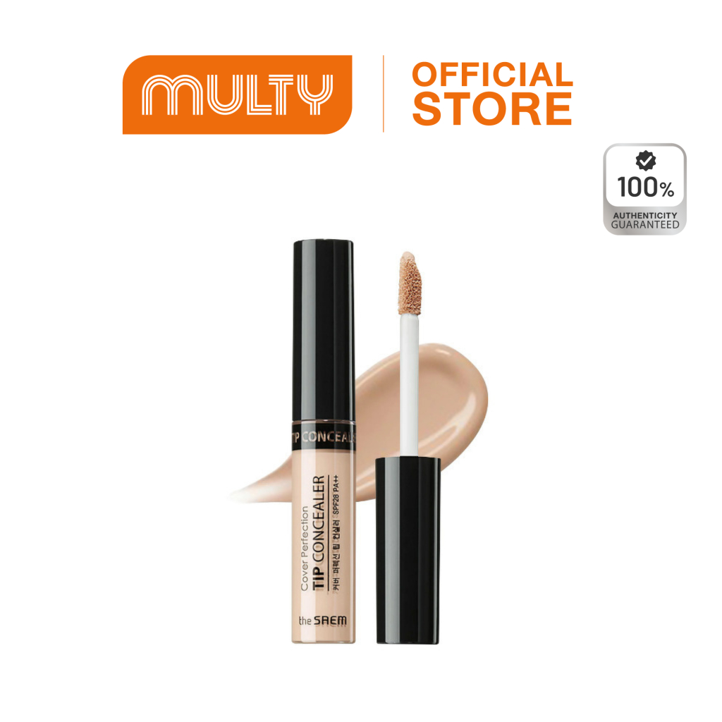 ซื้อ The Saem Cover Perfection Tips Concealer 6.5 ml. คอนซีลเลอร์เนื้อลิควิด ปกปิดริ้วรอย จุดด่างดำ รอยสิว