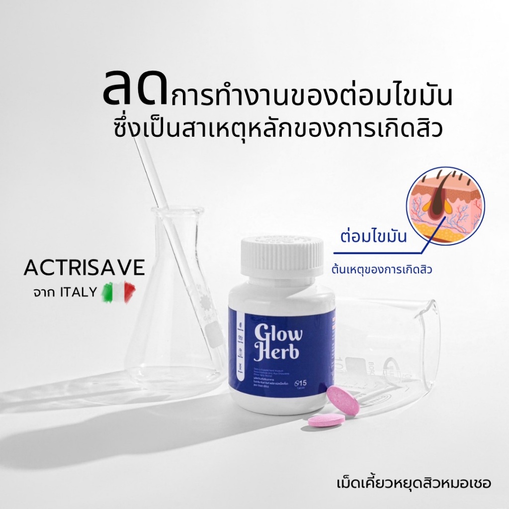 (1แถม1) เม็ดเคี้ยวลดสิวหมอเชอ Niacinamide Zine Plus Dr.cherXGlowHerb