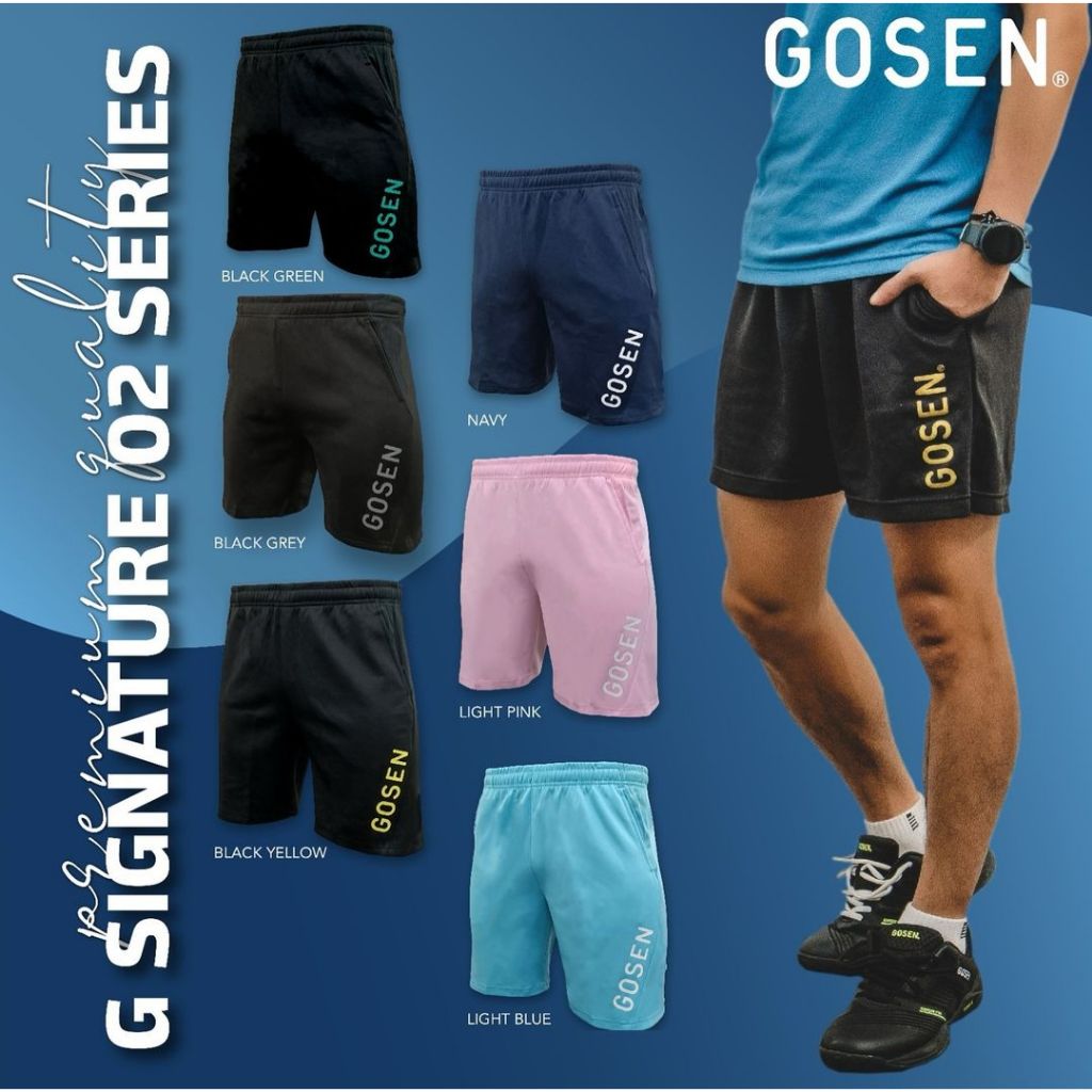 กางเกงแบดมินตัน Gosen G-Signature Pants 02 กางเกงขาสั้นออกกำลังกาย (สินค้าลิขสิทธิ์แท้ 100%)