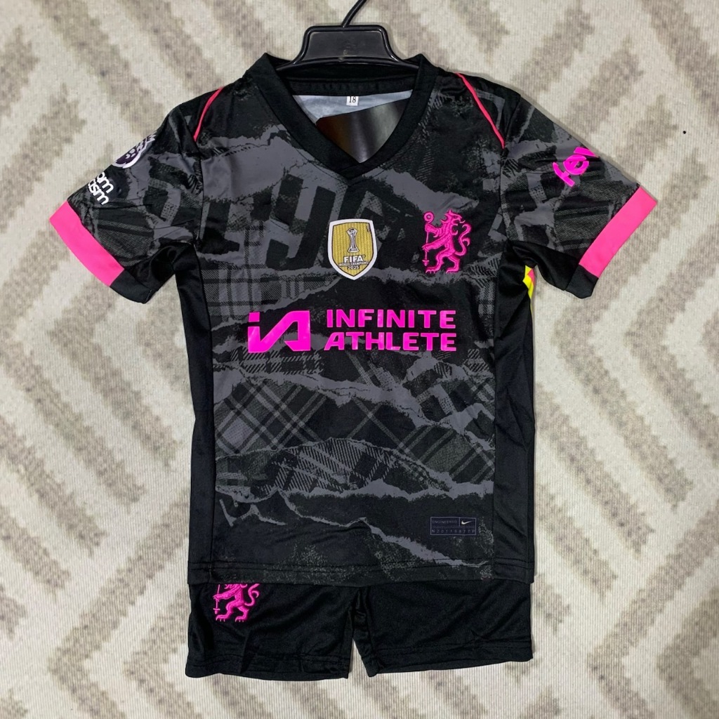 เสื้อบอลเด็ก รุ่นใหม่ล่าสุด เสื้อพร้อมกางเกง 2024/2025
