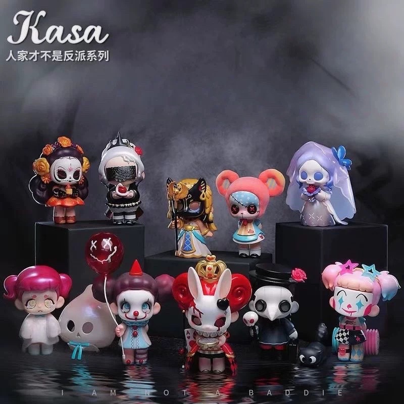 ( ลด 30% )กล่องสุ่ม KASA He's not a villain Series Blind Box toy คาซ่า Blind box ยกกล่อง 9 จุ่ม กล่องซีล