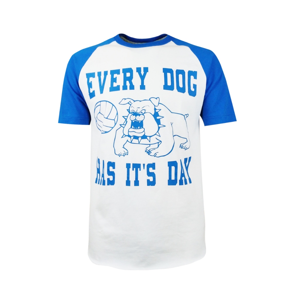 Hybrid T-shirt Men ไฮบริดเสื้อยืดชาย สีขาว/ฟ้า White/Blue) MTS-1397-WH/BU