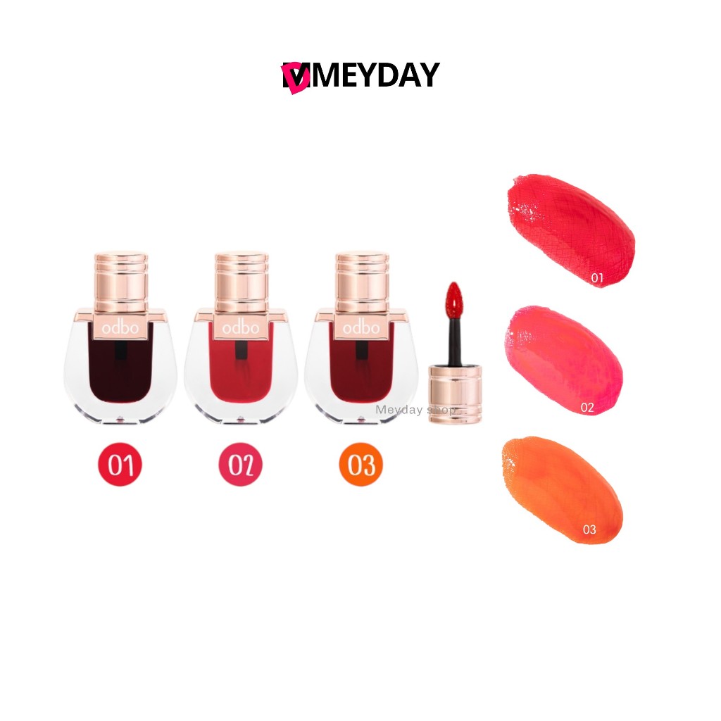 โอดีบีโอ ODBO - จิวเวอรี่ ลิป ทิ้นท์ OD5005 มี3 เฉดสี