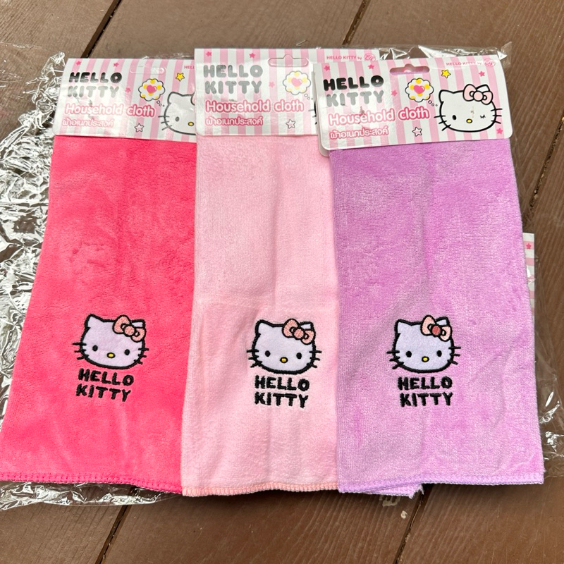 ผ้าเช็ดทำความสะอาด คิตตี้ hello kitty ไมโครไฟเบอร์ ผ้าเอนกประสงค์