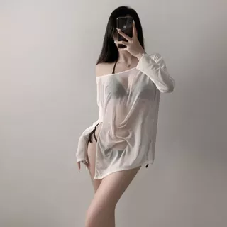 Sexy Girl ชุดเซ็กซี่ บิกินี่ เอาเสื้อมา ซีทรู ดีไซน์สายรัดสุดเซ็กซี่ เปิดเป้า ส่งไวจากไทย H9428