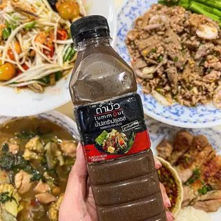 "ตำมั่ว" น้ำปลาร้าต้มสุกปรุงรส สูตรต้นตำรับ น้ำปลาร้าตำมั่ว ปลาร้าตำมั่ว 500 มล.