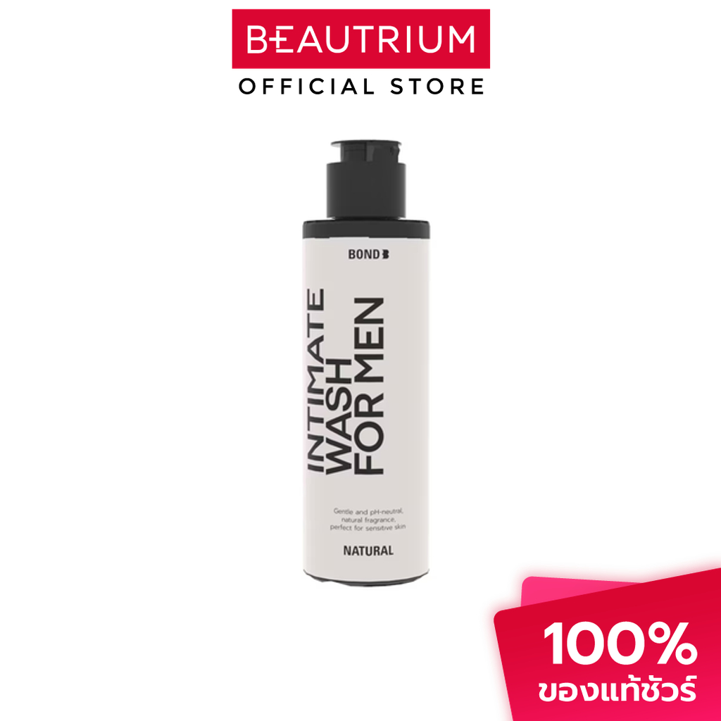BOND Men's Intimate Wash Natural ผลิตภัณฑ์ทำความสะอาดเฉพาะที่สำหรับผู้ชาย 130ml