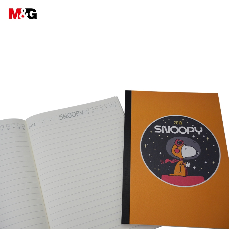 M&G SPNBC008 สมุดโน๊ต A5 Snoopy สมุดปกอ่อนสันกาวมีเส้น 148x210mm 32แผ่น 3 สไตล์ ราคา ถูกที่สุด ดีลบีเคเค แกลเลอรีภาพที่ 7
