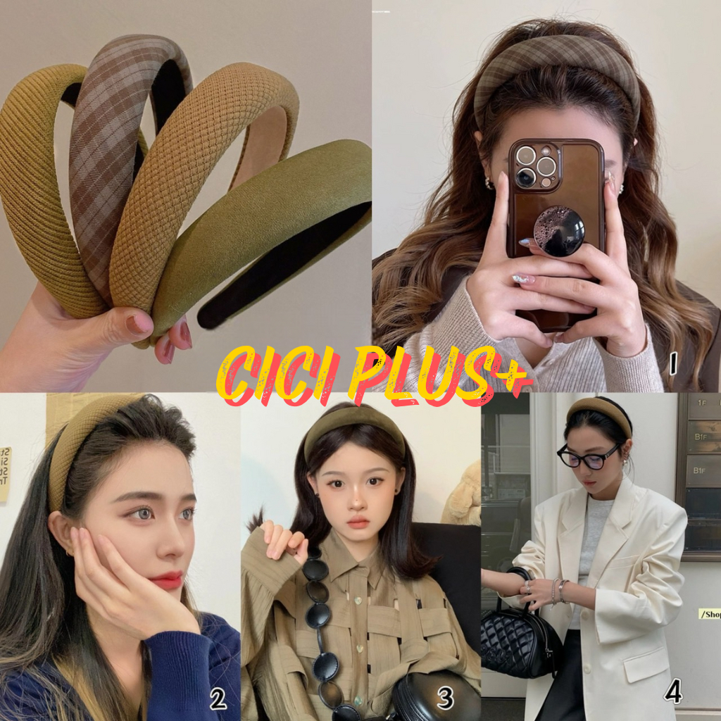 CiCi Plus+(T399)ที่คาดผมฟองน้ำคริสต์มาส ลายน่ารักสดใสหลายสี สไตล์เกาหลี