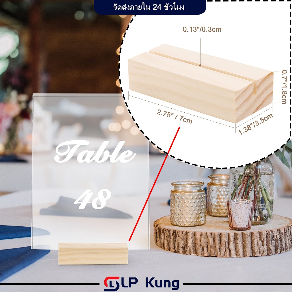 คลิปไม้หนีบรูปภาพ 10 ชิ้น ป้ายชื่อ ไม้ตั้งรูปมินิมอล ป้ายชื่อ สําหรับตกแต่งโต๊ะ งานแต่งงาน ปาร์ตี้ บ้าน