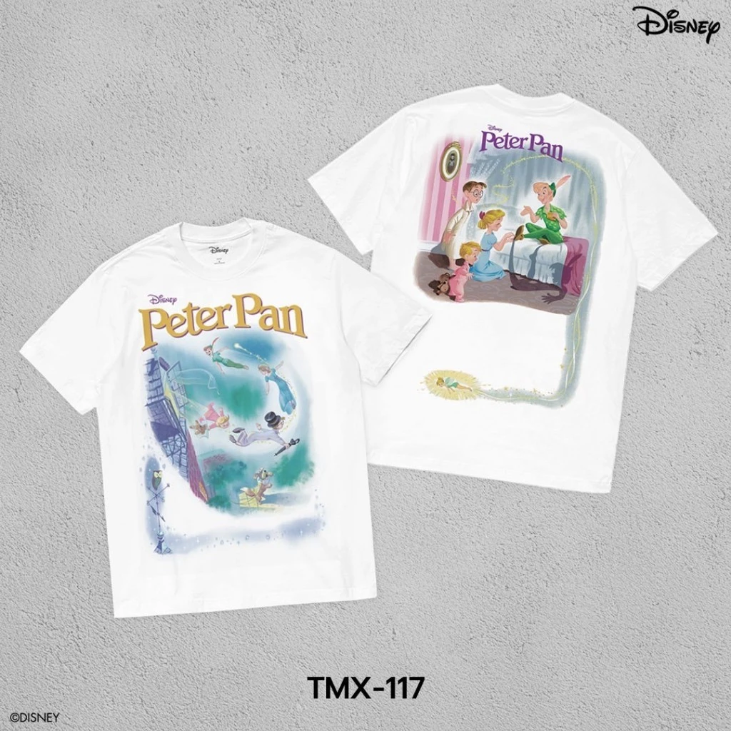 Power 7 Shop เสื้อยืดการ์ตูน "Peter Pan" คอลเลคชั่น "Disney Classics" (TMX-117)