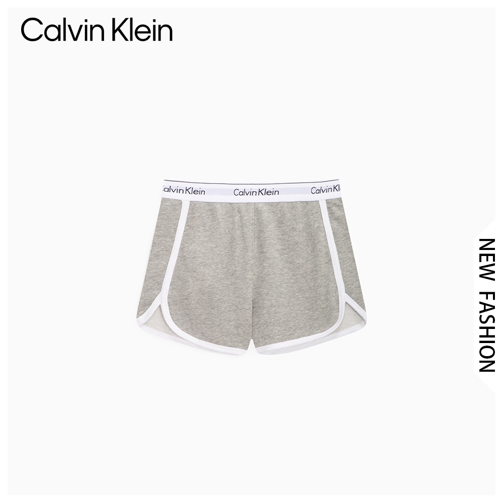 CALVIN KLEIN กางเกงนอนขาสั้นผู้หญิง Modern Cotton รุ่น QS5982 020 ทรง Sleep Shorts - สีเทา