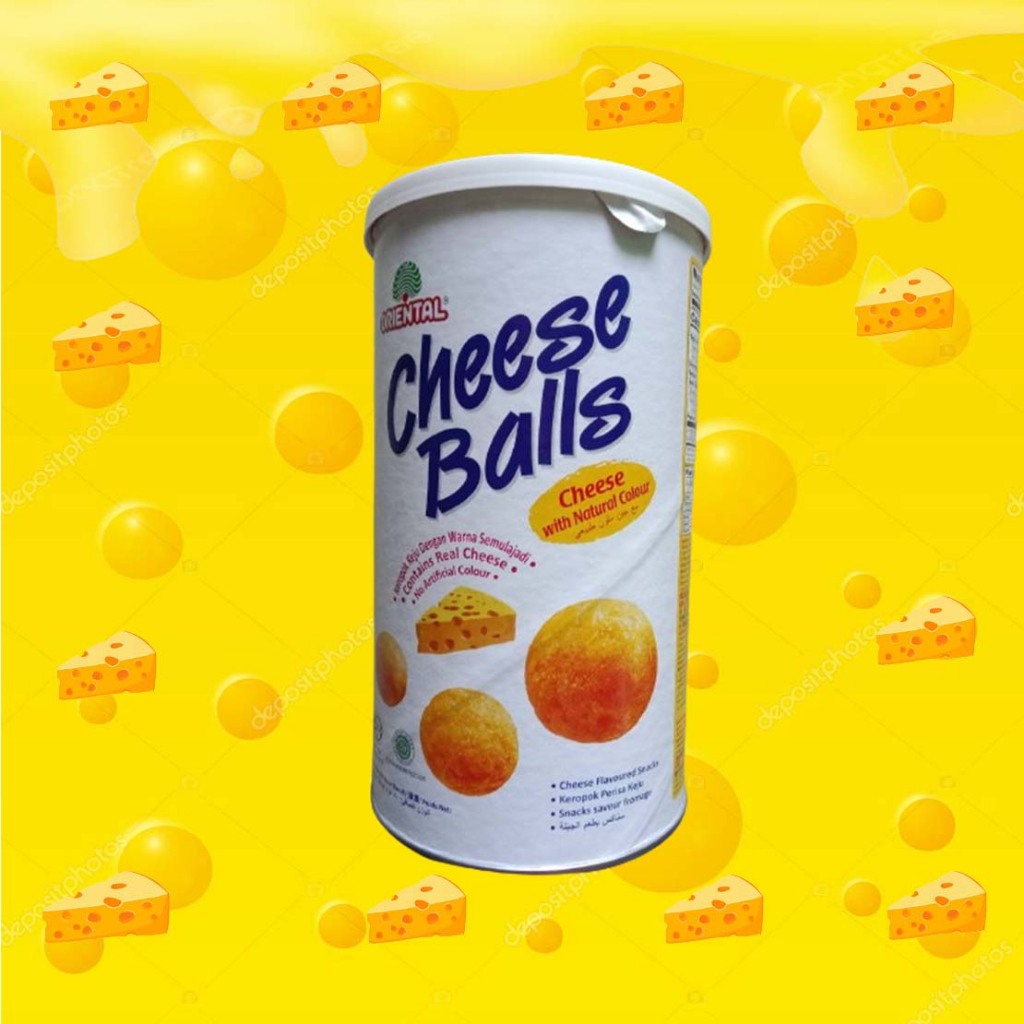 ORIENTAL Cheese Balls: โอเรียนทอลชีสบอล ขนมทานเล่นผสมชีส สินค้ามาเลเซีย ผลิตภัณฑ์ ฮาลาล อิสลามทานได้