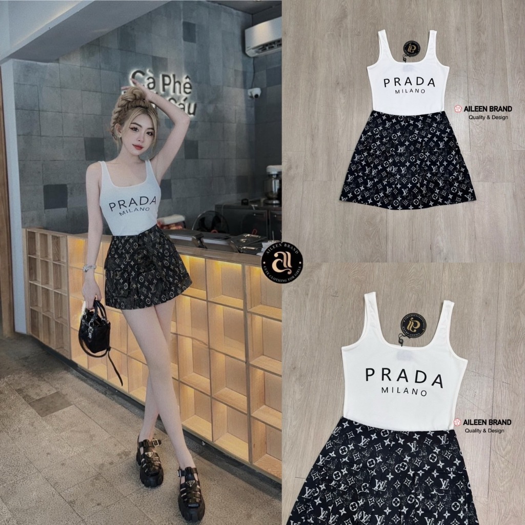 Aileen Set 2 ชิ้น เสื้อกล้ามคอเหลี่ยมสีขาว(*สอบถามสต๊อกก่อนกดสั่งน๊า)